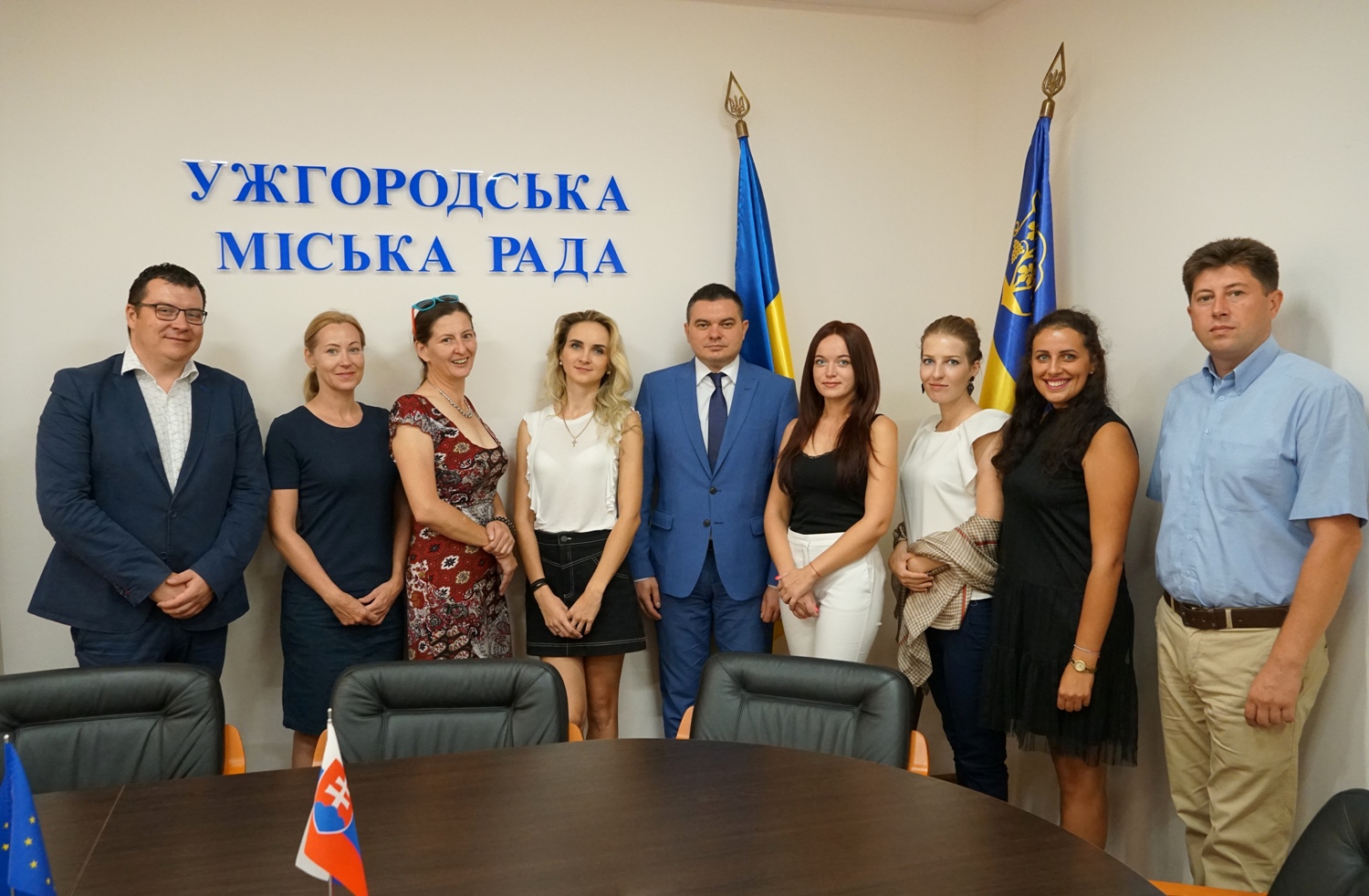 В Ужгородській міській раді з ознайомчим візитом побувала делегація уряду Словацької Республіки