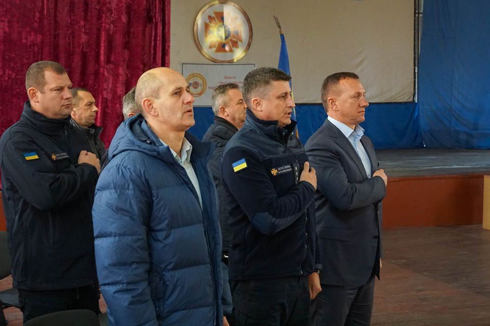 Ужгородський міський голова Богдан Андріїв привітав рятувальників із черговою річницею