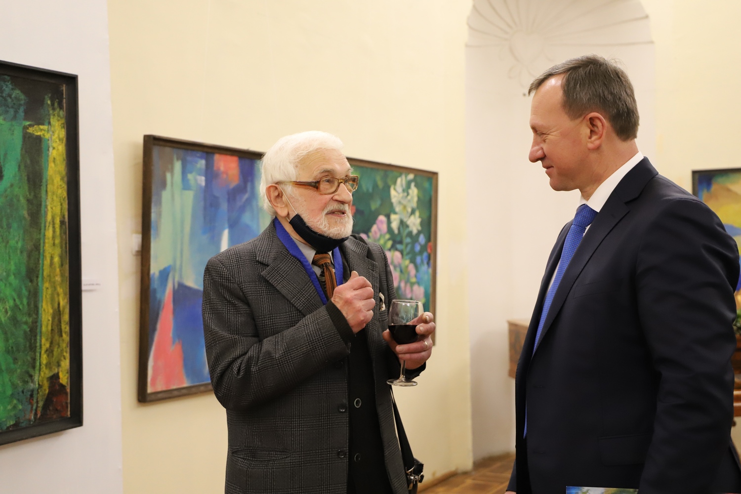 Богдан Андріїв привітав із 90-літтям та ювілейною виставкою видатного художника Володимира Микиту