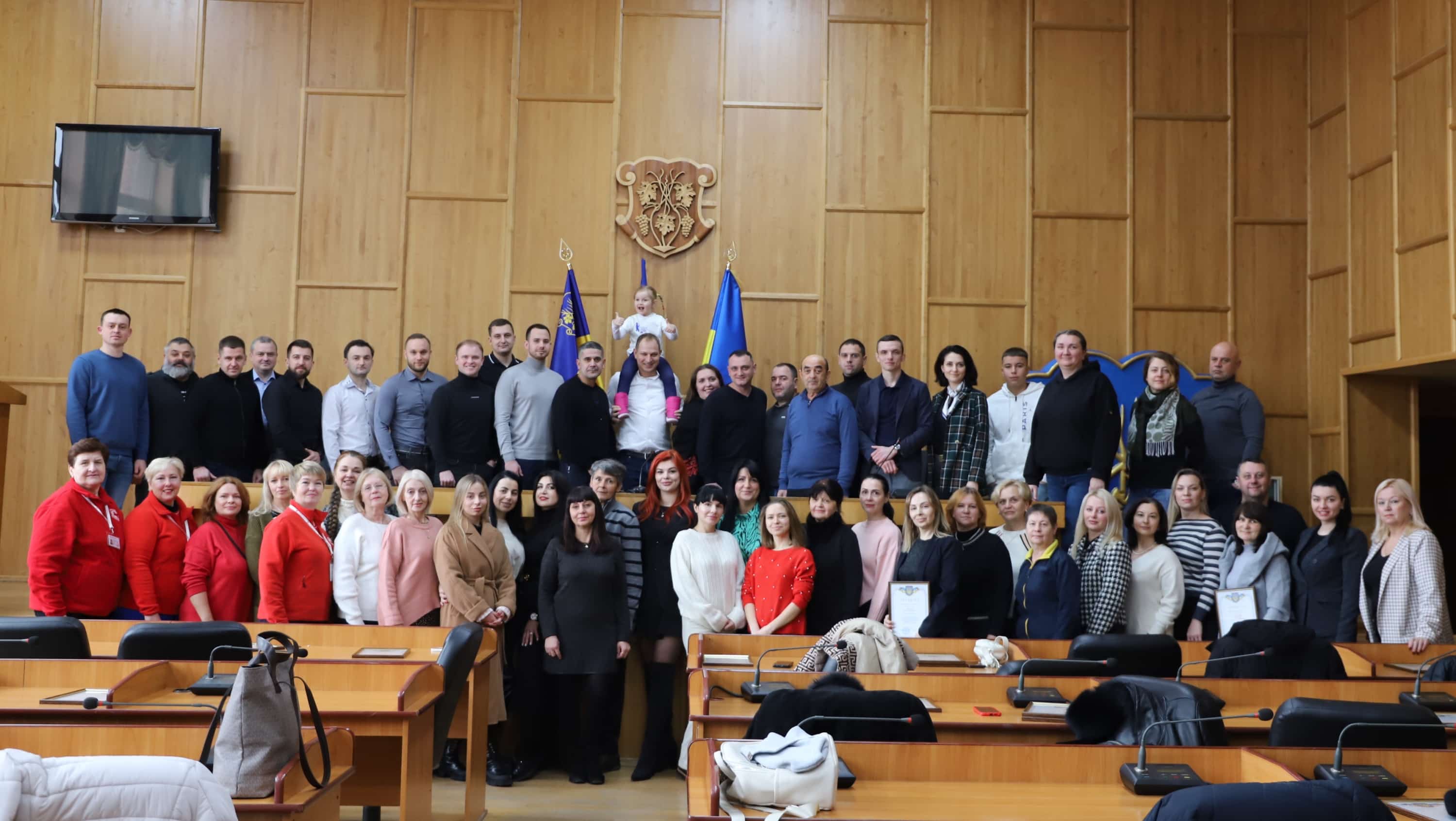 В Ужгородській міській раді привітали волонтерів 