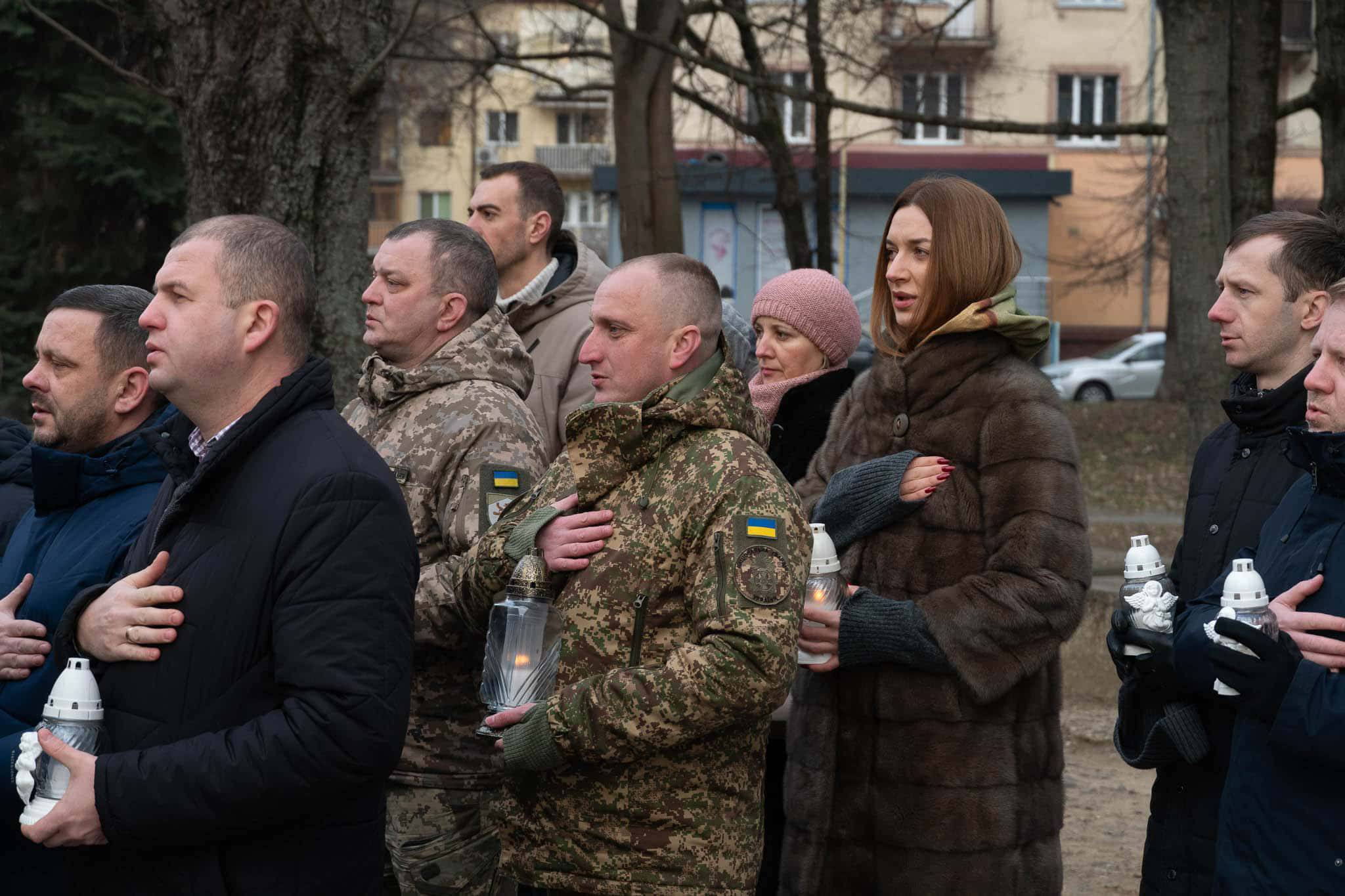 В Ужгороді вшанували пам'ять Героїв Небесної Сотні