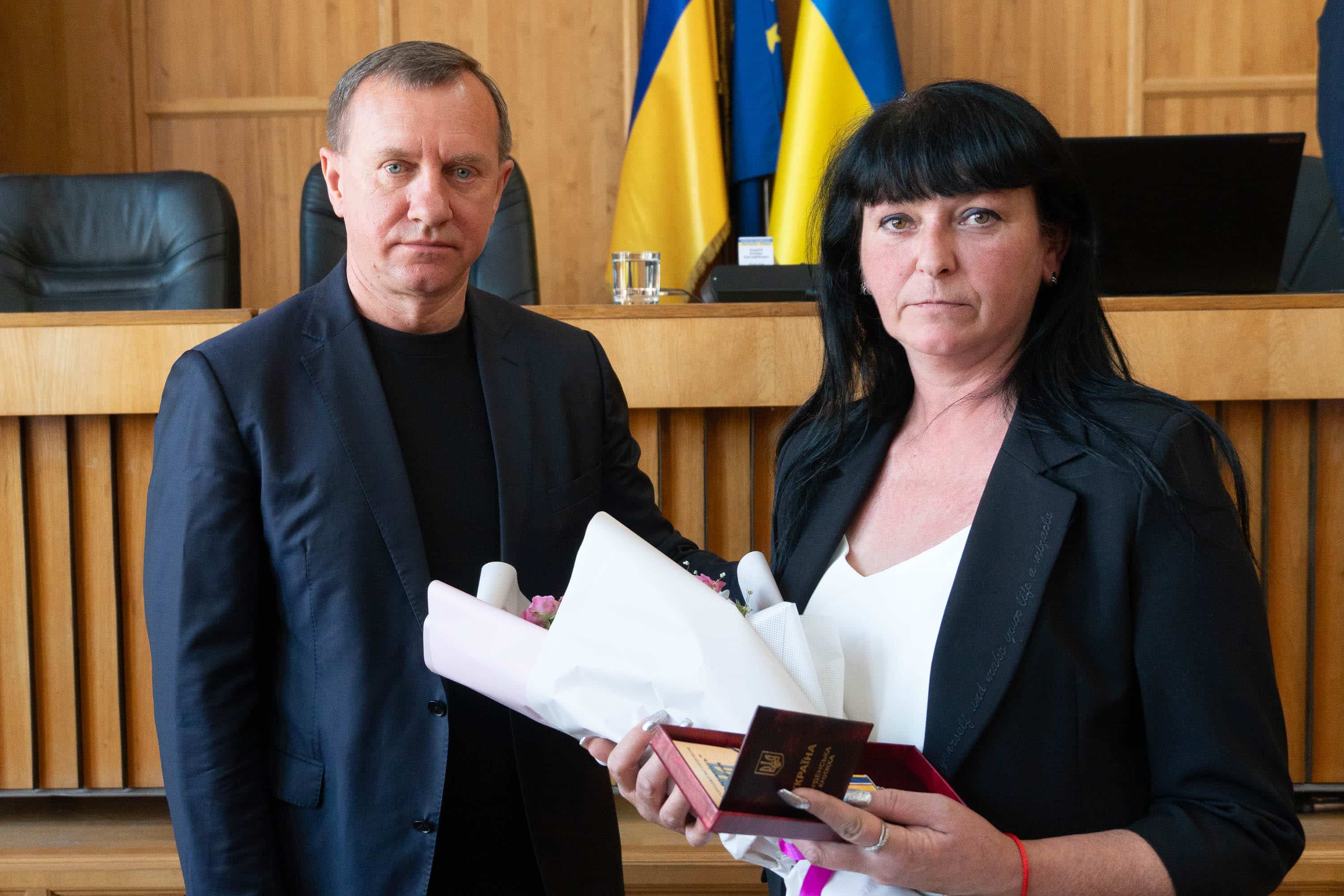 Ордени «За мужність» ІІІ ступеня (посмертно) рідним загиблих Захисників вручив міський голова Богдан Андріїв