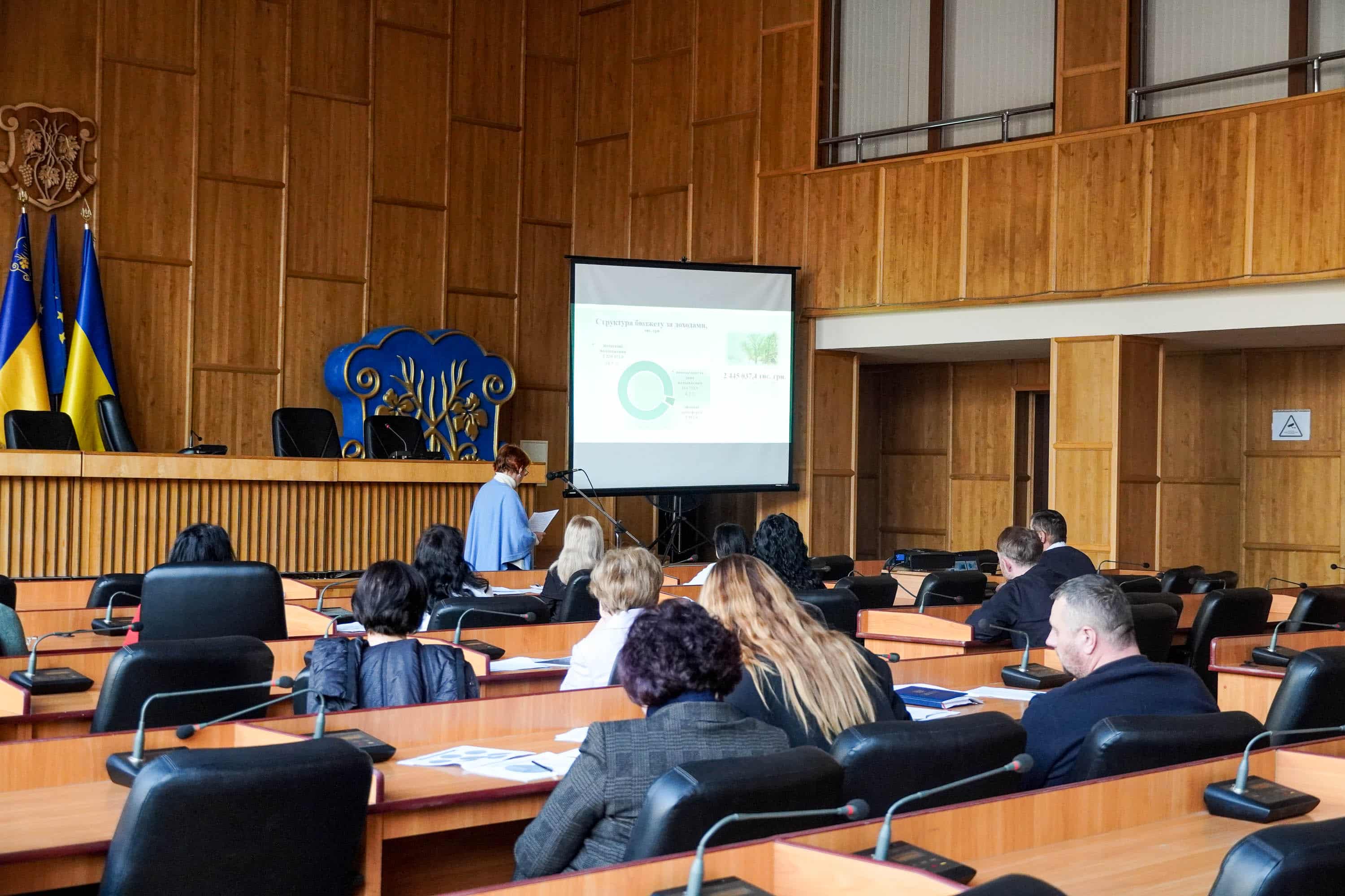 Громадські слухання, під час яких розглянули проєкт бюджету Ужгородської міської територіальної громади на 2026 рік, відбулися у міській раді