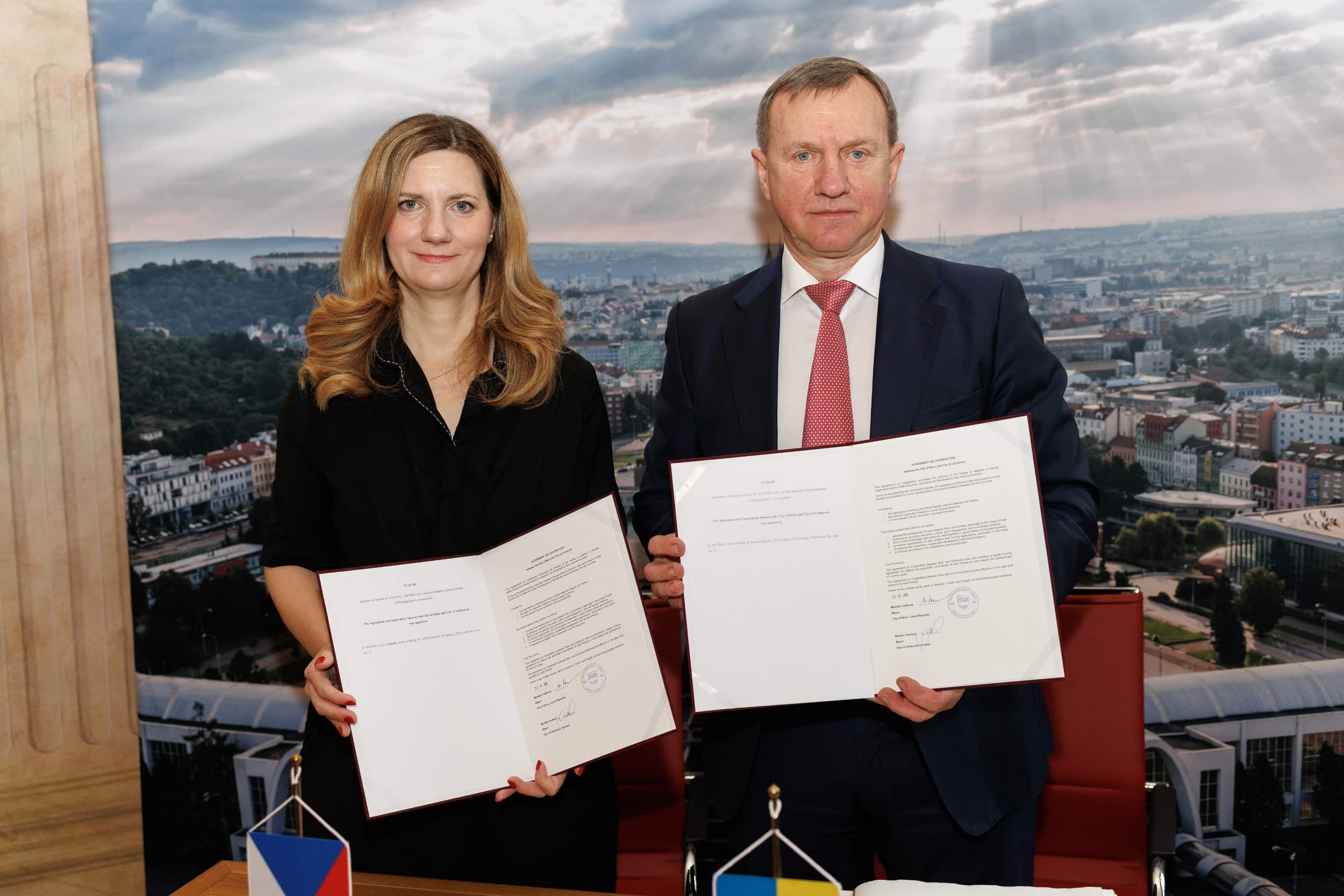 Брно стало 28-м містом-побратимом Ужгорода