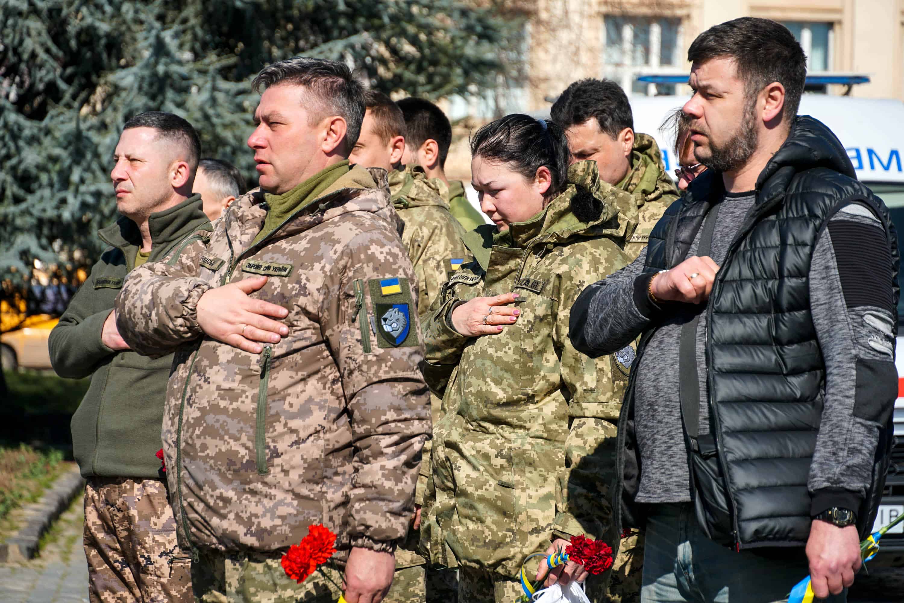 В Ужгороді сьогодні попрощалися із 56-річним старшим солдатом Андрієм Жабським