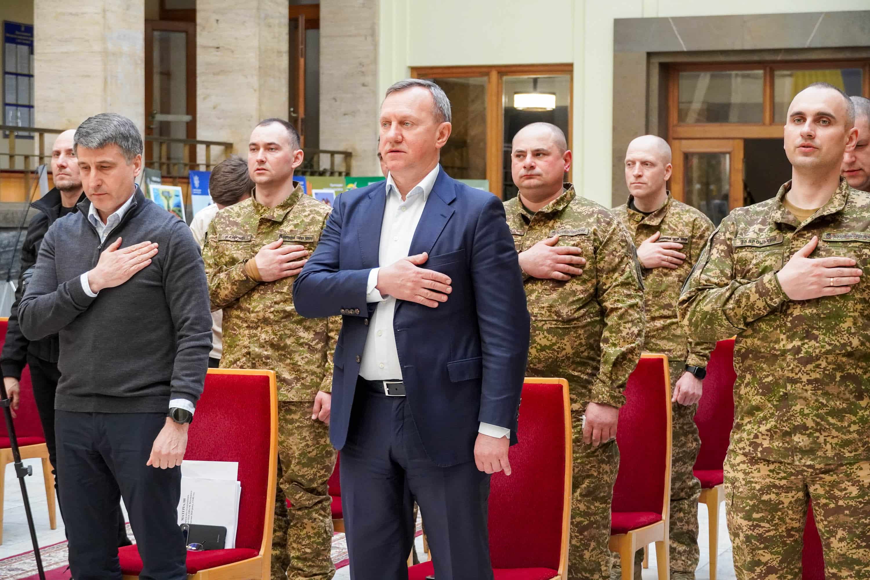 В Ужгороді привітали нацгвардійців