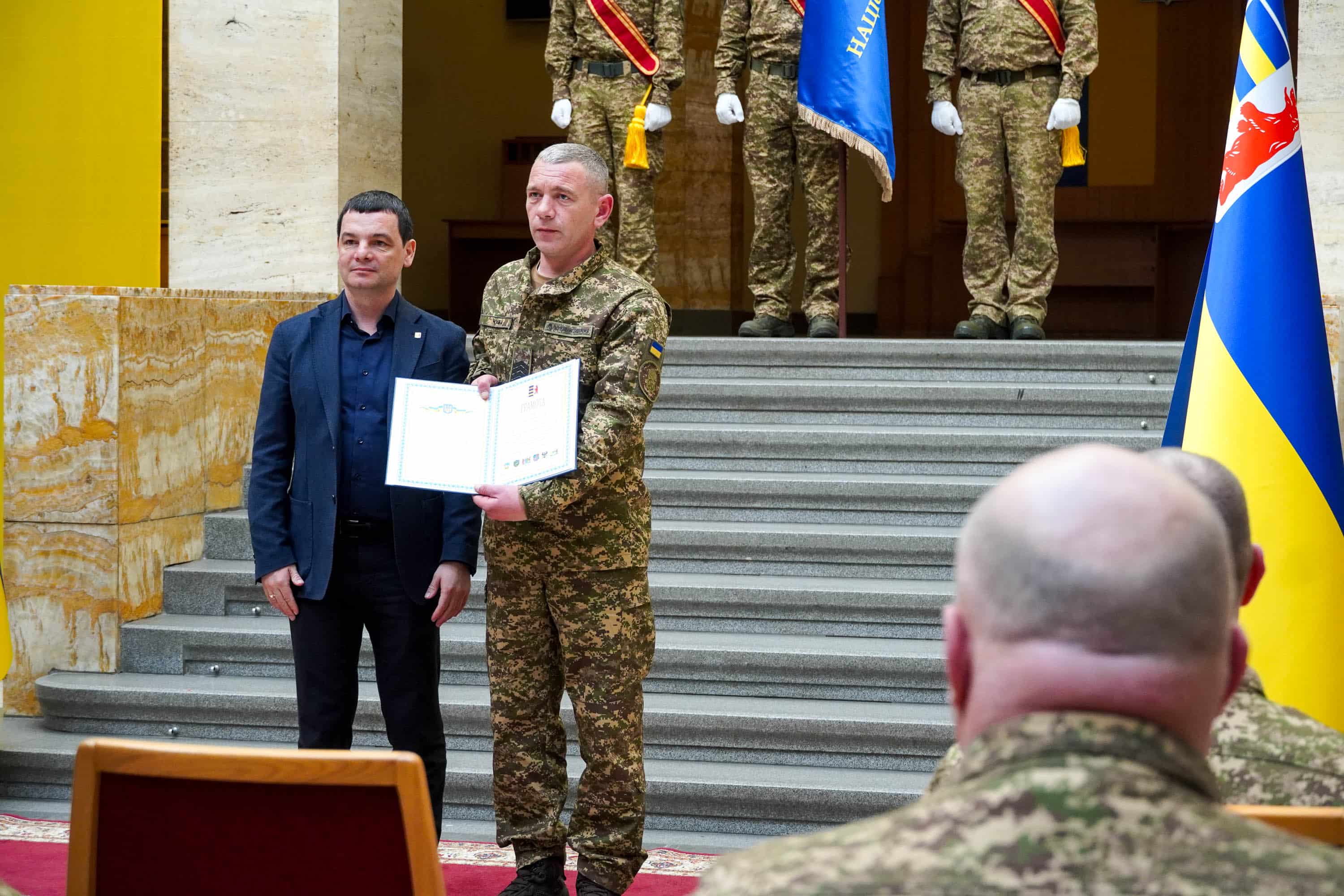 В Ужгороді привітали нацгвардійців