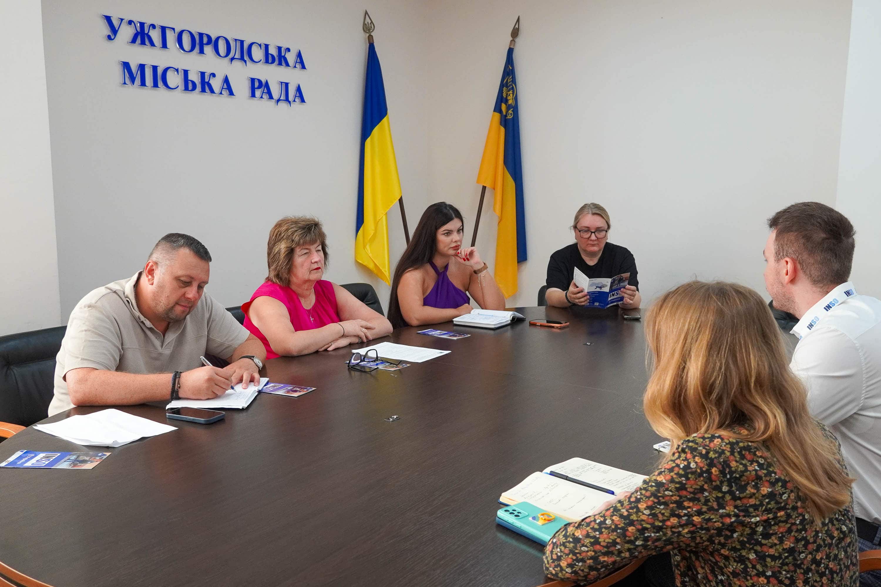 В Ужгородській міській раді відбулася зустріч із представниками International NGO Safety Organisation (INSO)