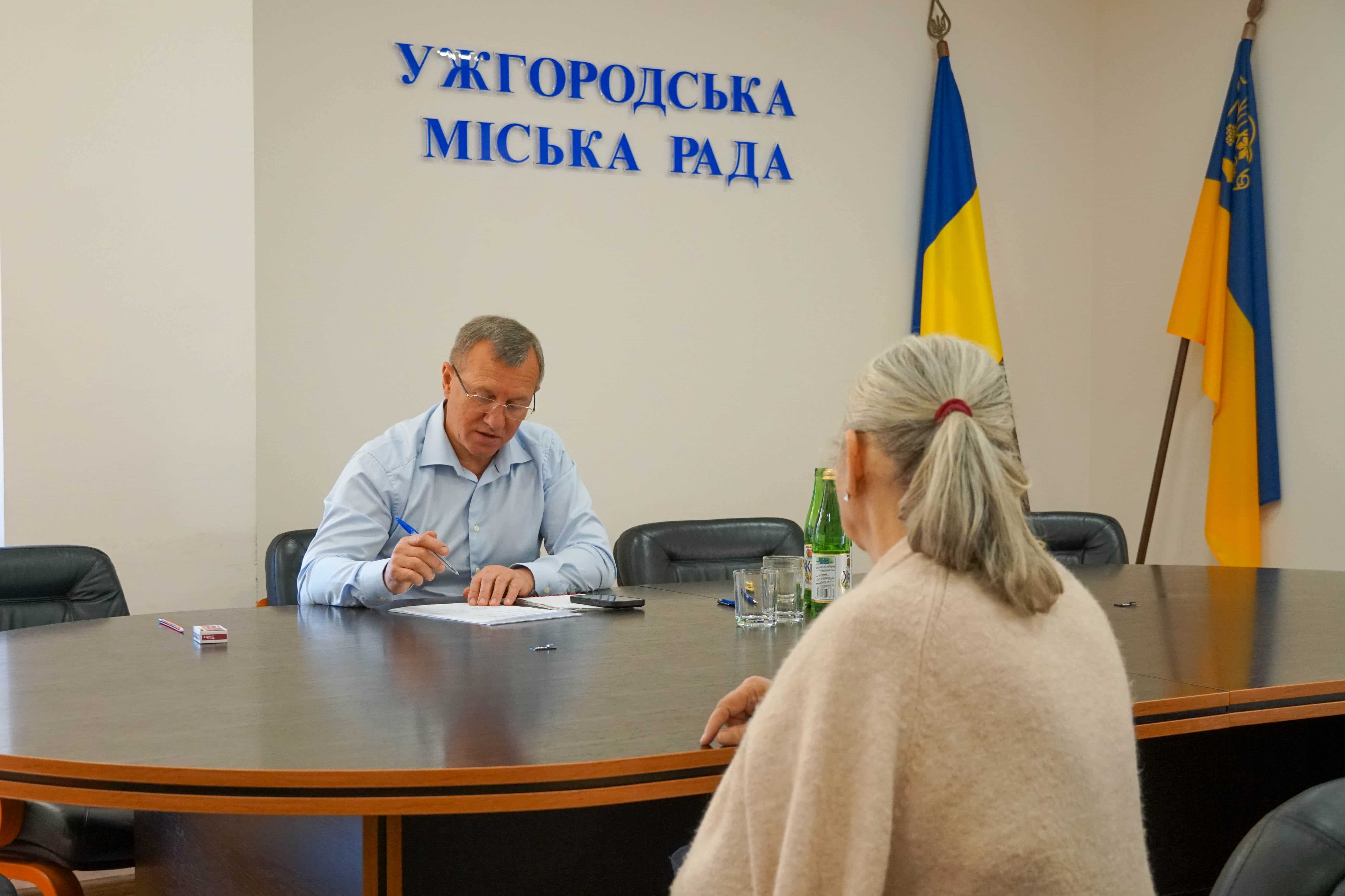 Міський голова Ужгорода Богдан Андріїв провів сьогодні особистий прийом громадян