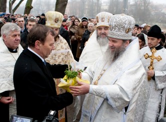 Віктор Погорєлов взяв участь у службі на Водохреща
