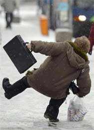 Правила поведінки під час ожеледиці