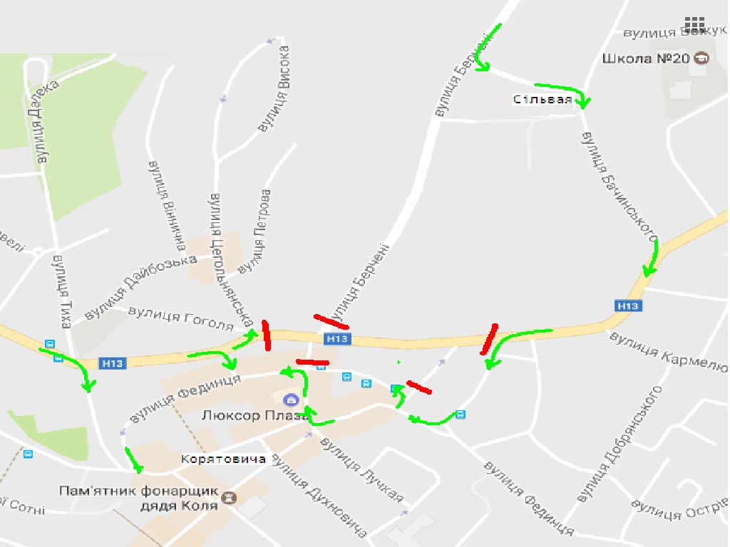 В Ужгороді ремонтуватимуть частину вулиці Підгірної, рух автомобілів буде обмежено