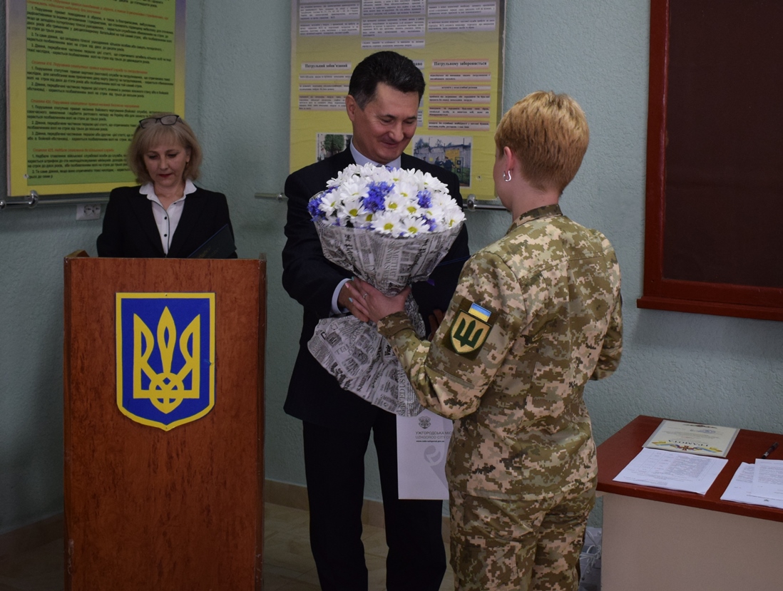 Військовослужбовців Ужгородського зонального відділу Військової служби правопорядку вітали сьогодні з 15-ою річницею служби