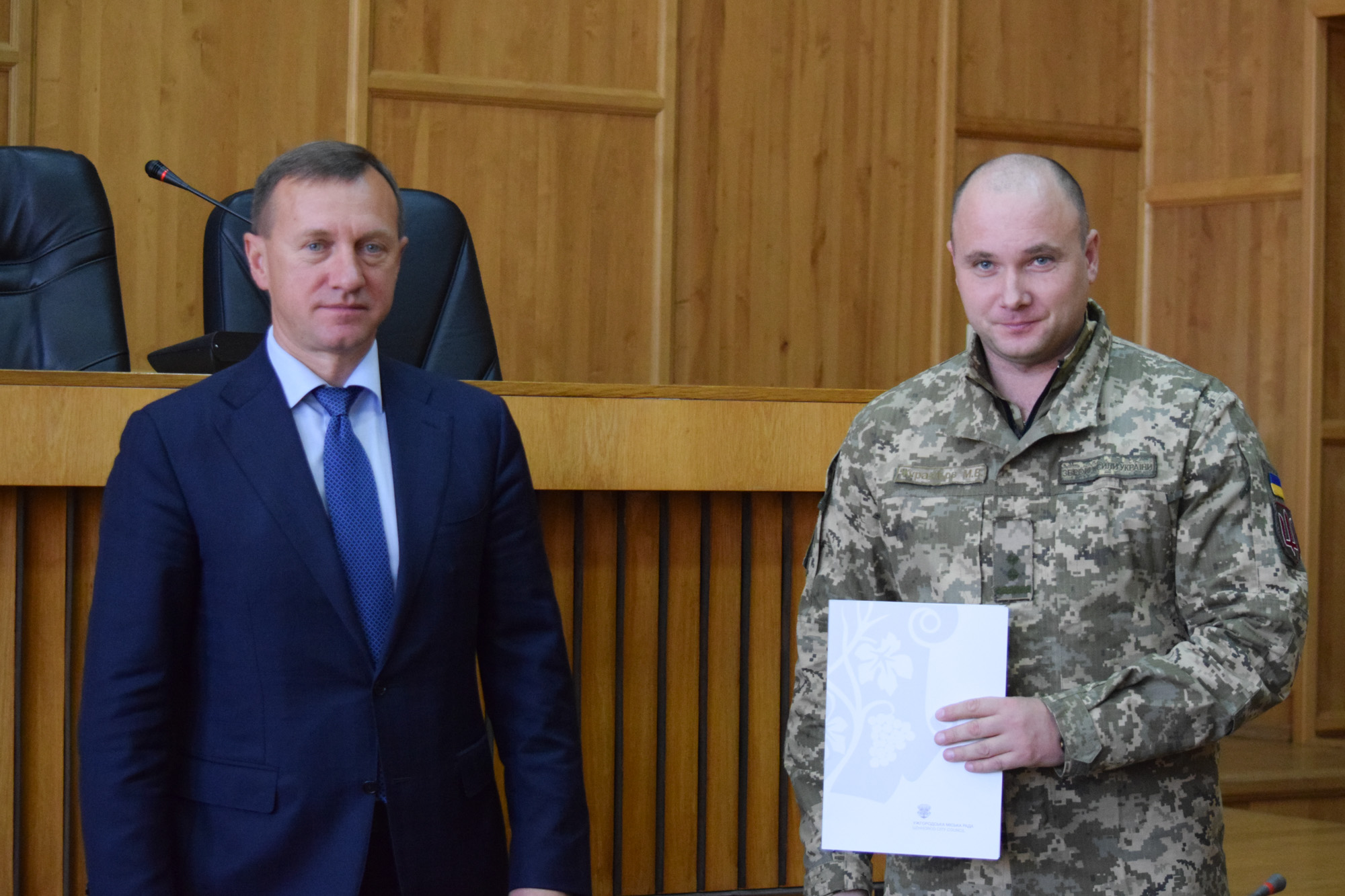 В Ужгородській міській раді вітали учасників бойових дій